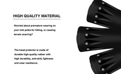 Trekking Pole Tips Protectors Walking Stick Tips, Replacement Rubber Alpenstock