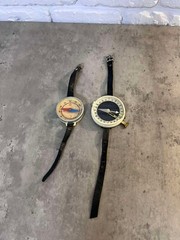 2 pc Soviet USSR Army Military Wrist Compass Luminophore Coated Boy Scout Compas