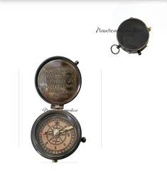Custom Engraved Working Brass Compass-Personalized Gift Unique Gift for Couples
