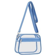 Clear Bag for Stadium Events Clear Sports Fan Handbags Purses Small Sky Blue