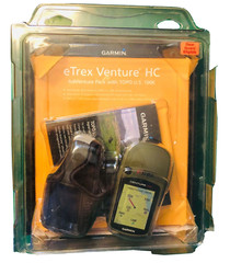 GARMIN eTREX VENTURE HC GPS RECEIVER W/WATERPROOF CASE,TOPO U.S.100K NEW SEALED