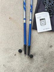 Set of Trekology Trek Z Folding Trekking Poles 105-120CM Blue..8Q