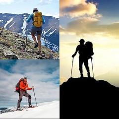 Aluminum Alloy Walking Sticks & Foldable Anti-Slip Hiking Stick – Length Adju…