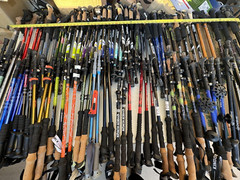 Outdoor Products foldable Trekking Walking Hiking Poles Sticks. Pairs only.