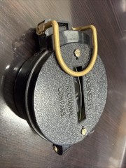 Vintage Engineer Directional Folding Compass Pocket size black 1970s
