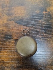Antique Brass  Pocket Compass  Made in France