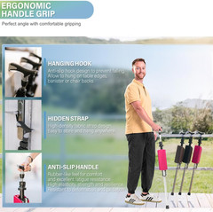 Ta-Da Chair Series 1 Pro, Portable Trekking Hiking Pole, Folding Walking Stick w