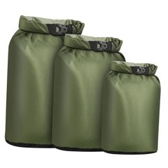 Dry Bag Waterproof 3 Pack Lightweight Dry Sack, 6L&10L&20L Outdoor Stuff Green