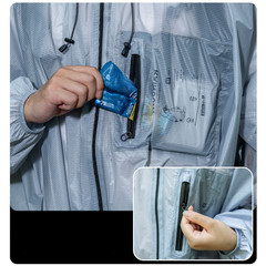 PU5000 Waterproof Raincoat 15D Silicone Coated Nylon for Outdoor Heavy Rain