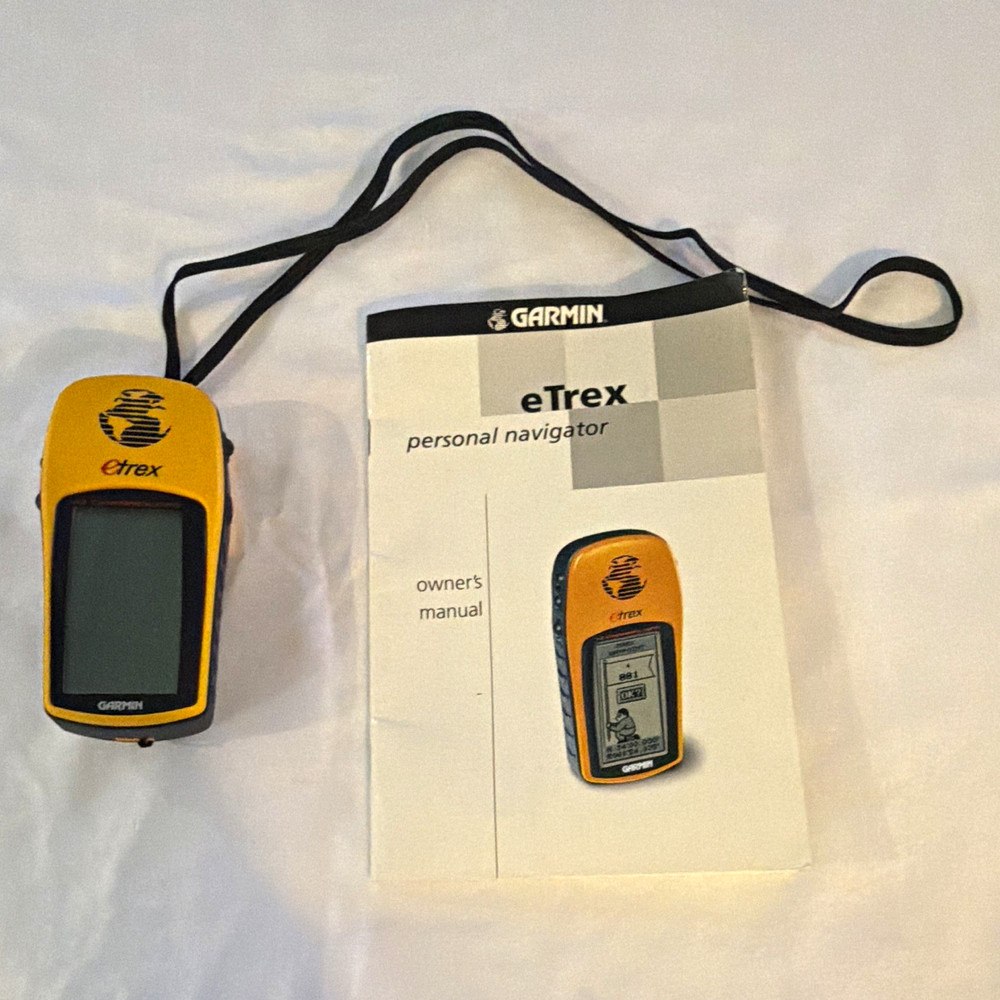 Garmin eTrex Handheld GPS Yellow/Black 2.1in Display 22hr Battery Manual
