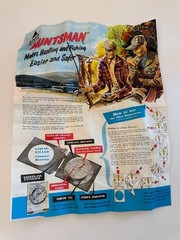 Vintage Silva Huntsman Compass with Original Plastic Case and Instructions