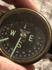 YCM Japan Engineers Lensatic Compass Preowned