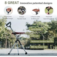 STEP2GOLD Ta-Da Chair Series 2 Small 32.2″ Trekking Hiking Blue