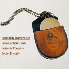 Brass Compass with “Go Confidently in the Direction of Your Dreams” Quote by Tho