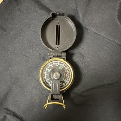Academy Lensatic Lightweight Compass Black with Gold Trim for Hiking