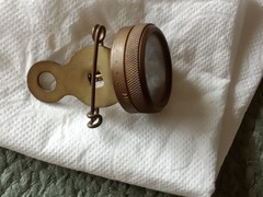 Vintage West German Pin-On Belt Field Compass