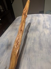 50″ – Hand Carved Diamond Willow – Finished with apoxy – Hiking / Walking Stick