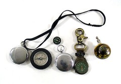 Group Of 7 Various Assorted Working & Non Working Compass Compasses 0011010
