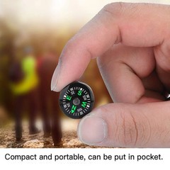 Lightweight Pocket Oil Filled Button Compass, Portable for Gym Outdoor (Green)