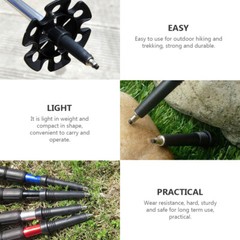 8pcs Hiking Pole Tips Trekking Sticks Tips Climbing Rod Tips Walking Sticks Tip