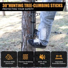 RiteAim 30″ Climbing Sticks,Lightweight Aluminum 30-Inch, gray-green