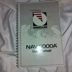 Magellan GPS NAV 5000A Handheld GPS for Aviation with handbook & bnc cable