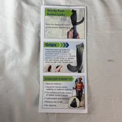 York Nordic Motivator Walking Poles for Balance & Rehab *BRAND NEW*