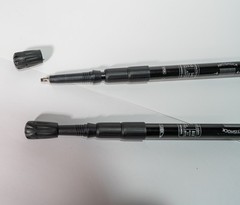 Necasil 2x Trekking Poles Black New Aircraft Grade Aluminum