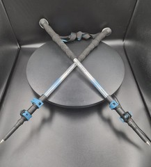 Cascade Mountain Tech AlumTech Aluminum Trekking Poles Black Blue Silver