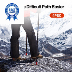 AWINNER Hiking Pole Tips, 4Pcs, Rubber, Wear & Tear Resistant, for Red