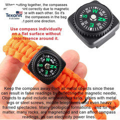 15Pcs Slip-On Wrist Compass Hard Shell Liquid Filled Mini Small Button Compass P