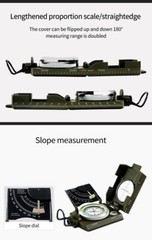NEW Outdoor Survival Military Compass Waterproof Camping Navigation Equipment