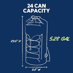 Floating Dry Bag Cooler – Roll Top Leak Proof Closure, Collapsible,