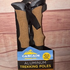 Cascade Mountain Tech Lock Cork Grip Trekking Poles NEW Model# TPALQLCORK2