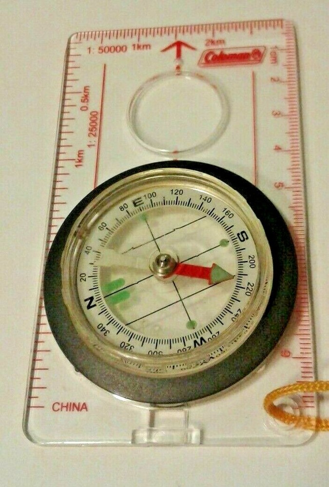 Coleman Compass camping tool, magnifier, ruler