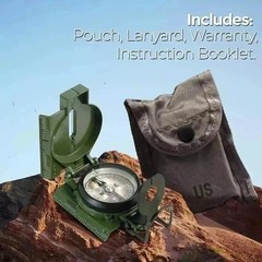 Cammenga US Military Lensatic Compass 3H Tritium Waterproof Survival Compass