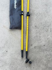 Set of Trail Buddy Trekking Poles 105-135CM Yellow W/Bag – 86
