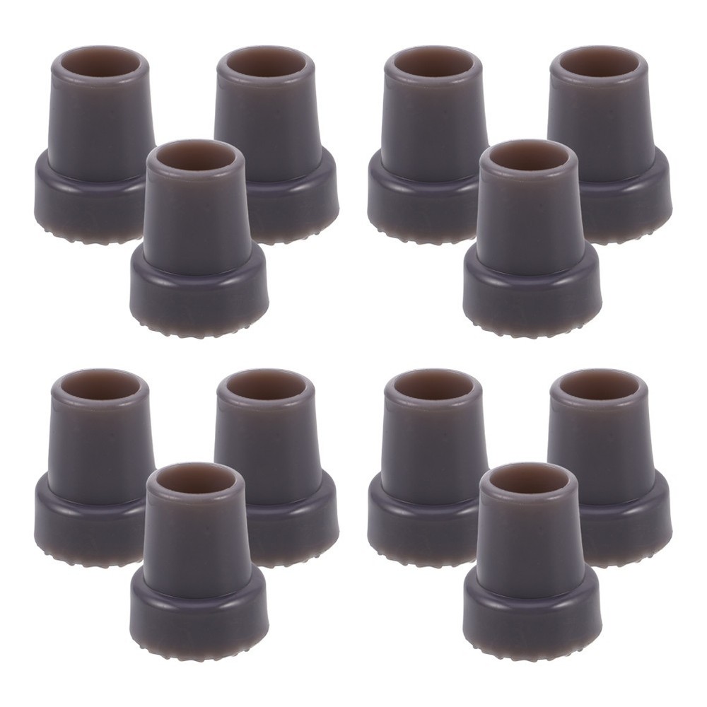 12 Pcs Walking Stick Rubber Tips Cane Crutch Bottoms Replacement