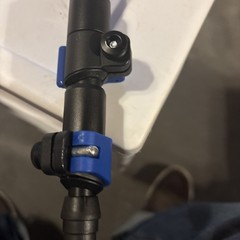 Yukon Adjustable Single Trekking Hiking Pole Black/Blue