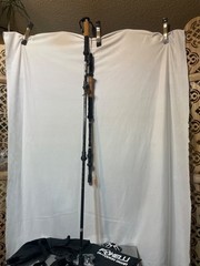 Foxelli Trekking Poles Lightweight Carbon Fiber Black (All original attachments)