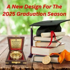 The Dream Chaser Compass in Wooden Box – 2025 Graduation Gifts for Him College