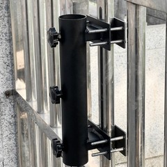 Balcony Parasol Holder Clamp Made of Steel Fits For Umbrella Poles 23 to 38mm