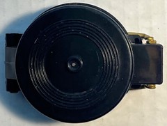 Vintage Compass Engineer Directional Black Textured Case & Brass Accents