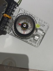 Brunton TruArc15 F-TRUARC15-DMIL-K-GL Compass Rare Earth Magnet, Glow, Mirrored
