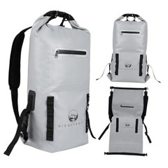 Ridgefrost 20L Dry Bag | Waterproof w/2 Compartments | Dry Bag for Light Grey