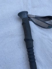 Kelty Adjustable Trekking Pole Twist Lock w/ Wrist Strap Basket Tip Blue/Black