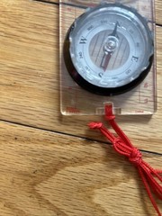Transparent Baseplate Orienteering Map Compass W Magnifying Glass Scale 1 62500