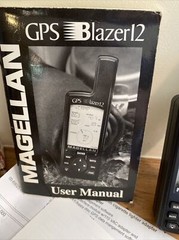 Magellan GPS Blazer 12 Satellite Navigator Outdoors Hiking w/Box & Manual TESTED