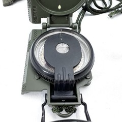 Tritium Lensatic Compass & Belt Carry Pouch Olive – NEW IN BOX