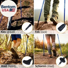 Trekking Poles Collapsible Hiking Poles – 2 Pack Aluminum Alloy 7075 Trekking St